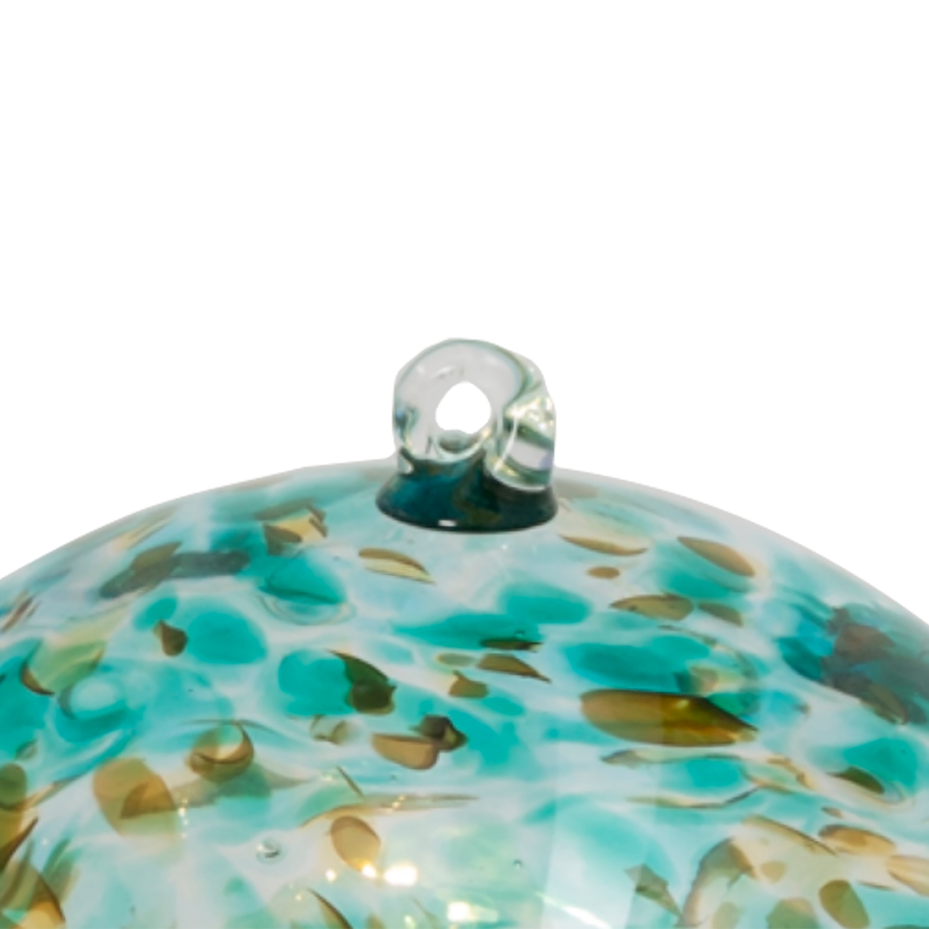 8 Inch Green Elegant Illuminating Hand Blown Glass Sphere